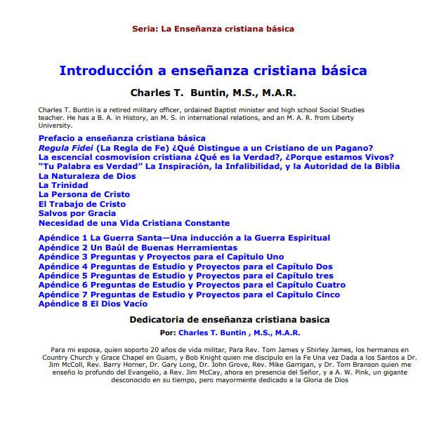 Butin Ensenaza cristiana biblica